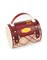 Wild Eye 5" Fashion Avenue Burgundy Red and Beige Tartan Plaid Print Ceramic Handbag Mug